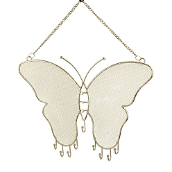 Doré  Présentoirs en fer, papillon, or, papillon: 27x37.5 cm