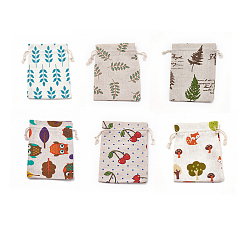 (52) Непрозрачная лаванда Упаковочные мешки из поликоттона (полиэстер), разноцветные, 18x13 см