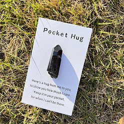 Черный Скульптуры из натурального окрашенного хрусталя, витринные украшения, для домашнего офисного стола, чёрные, 4x2 мм