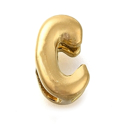 Letter C Ионное покрытие (ip) 304 подвески из нержавеющей стали, реальный 14 k позолоченный, буква С, 9x5.5x4 мм, отверстие : 3.5x2 мм