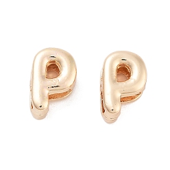 Letter P Стойки подвески обшивки сплава, без кадмия и без свинца, гальванический никель, золотой свет, Письмо P, 9x6x4 мм, отверстие : 1.5x2.5 мм