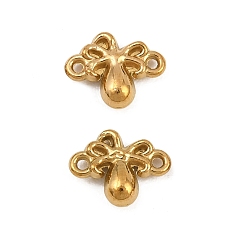 Real 18K Gold Plated 304 Stainless Steel Connector Charms, Octopus Links, Ion Plating(IP), Long-Lasting Plated, Real 18K Gold Plated, 9.5x7.5x3mm, Hole: 0.8mm