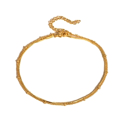 Золотой Из нержавеющей стали браслеты, золотые, 8-1/4 дюйм (21 см)