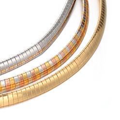 (52) Непрозрачная лаванда 304 ожерелья нержавеющей стали, с карабин-лобстерами , разноцветные, 19.6 дюйм (50 см)