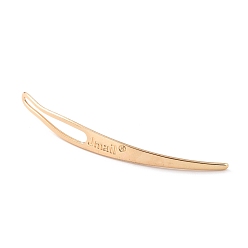 Golden Iron Dreadlocks lnterlock Needle Tool, Sisterlock Crochet Tool, Golden, 67x7x1.5mm, Hole: 3.5x27.5mm
