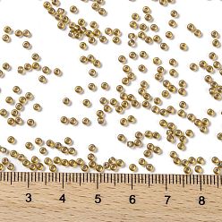 (279) Inside Color AB Light Topaz/Gray Lined TOHO Round Seed Beads, Japanese Seed Beads, (279) Inside Color AB Light Topaz/Gray Lined, 11/0, 2.2mm, Hole: 0.8mm, about 5555pcs/50g