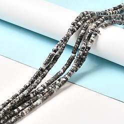 Другие Нефриты Природного нефрита нитей бисера, Heishi бусы, Плоский круглый / диск, 4.5x2.5 мм, отверстие : 0.8 мм, около 174~175 шт / нитка, 15.94'' (40.5 см)