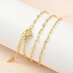 Настоящее золото 18K 2.5мм латунные цепочки с блестками, без кадмия и без свинца, долговечный, стойки покрытие, реальный 18 k позолоченный, 17.32 дюйм (44 см)