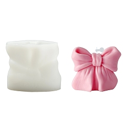 Белый 1Силиконовые формы для свечей в виде банта из ПК, белые, 9.5×5×8.2см