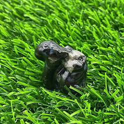 Glaucophane Натуральная резная статуя белки из глаукофана для украшения дома, Статуэтки по фен-шуй для украшения домашнего офиса, 30 мм