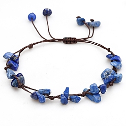 Ляпис-Лазурь Натуральный лазурит с бриллиантами, чип, 6-1/4~10-1/4 дюйм (16~26 см)