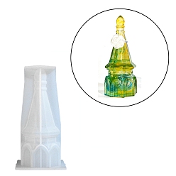 Белый Силиконовые формы для показа колец в форме замка своими руками, формы для литья смолы, белые, 109x56x56 мм