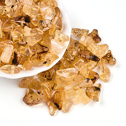 (932FM) Темно-синий аква-матовый с подкладкой Прозрачные акриловые бусины, самородки, два тона, темно-золотистые, 11~21x7~12x6~8 мм, отверстие : 2 мм, Около 769 шт / 500 г