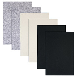 Mixed Color 9Pcs 3 Colors Non-Woven Fabric, DIY Craft Supplies, Rectangle, Mixed Color, 300x200x1mm, 3pcs/color 