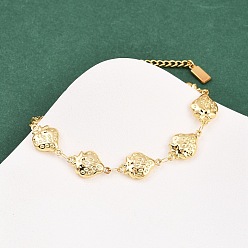 Золотой 304 женские браслеты-цепочки со звеньями из нержавеющей стали, клубника, золотые, 7-3/4 дюйм (19.7 см)