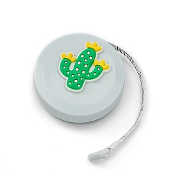 Кактус Пластиковая рулетка, мягкая выдвижная швейная рулетка, кактус, 50x19 мм