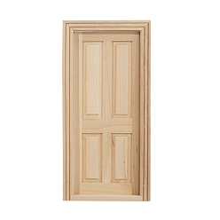 Цвет Древесины Миниатюрные украшения для деревянной двери, аксессуары для кукольного домика с микро-ландшафтом, притворяясь опорными украшениями, деревесиные, 1 мм