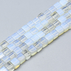 Opalite Perles opalite brins, cube, 6~6.5x6~6.5x6~6.5mm, Trou: 1mm, Environ 65 pcs/chapelet, 16.1 pouce