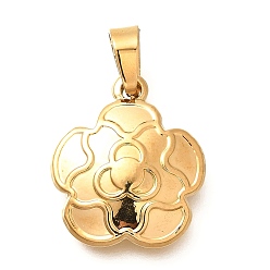 Золотой 201 подвески из нержавеющей стали, , ионное покрытие (ip), золотые, 23.5x20.5x3.5 мм, отверстие : 7.5x3.5 мм