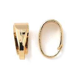 Настоящее золото 18K Латунь оснастки на поруки, с резиновой заглушкой, круглые, стойки покрытие, без никеля , реальный 18 k позолоченный, 9.5x3.5x6 мм, отверстие : 8.5x4.5 мм