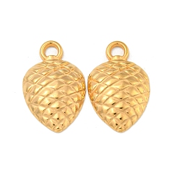 Настоящее золото 18K Ионное покрытие (ip) 304 подвески из нержавеющей стали, слезинки, реальный 18 k позолоченный, 19x12x3.5 мм, отверстие : 2.2 мм