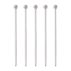 Нержавеющая Сталь Цвет Устойчивы к потускнению 304 штифты с шарообразной головкой из нержавеющей стали, цвет нержавеющей стали, 30x0.7 мм, 21 датчик, Руководитель: 2 mm