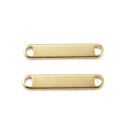 Настоящее золото 18K 201 звенья / соединители из нержавеющей стали, овальные, штамповка пустой метки, реальный 18 k позолоченный, 25x5x1 мм, отверстие : 3x2 мм