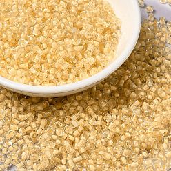 Лимонный шифон 12/0 прозрачное стекло бисер, внутри цветов, круглое отверстие, круглые, лимонный шифон, 1.5~2 мм, отверстие : 1 мм, о 450 г / мешок