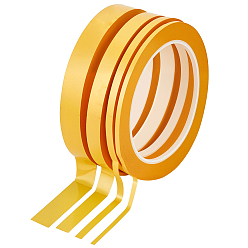 Золотистый 6 рулоны 4 стили декоративные клейкие ленты для животных, золотые, 3~15 мм, 66 м / рулон