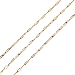 Золотой 304 кабельные цепи из нержавеющей стали, пайки, с катушкой, ионное покрытие (ip), золотые, 2x0.7x0.3 мм, около 328.08 футов (100 м) / рулон