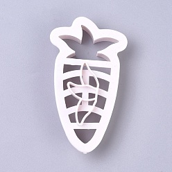 WhiteSmoke Food Grade Plastic Cookie Cutters, Cookies Moulds, DIY Biscuit Baking Tool, Carrot, WhiteSmoke, 86x49.5x20mm