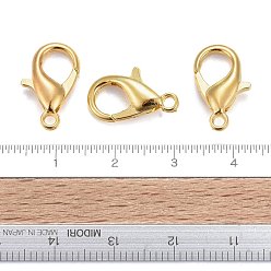 Golden Zinc Alloy Lobster Claw Clasps, Parrot Trigger Clasps, Cadmium Free & Nickel Free & Lead Free, Golden, 16x8mm, Hole: 2mm