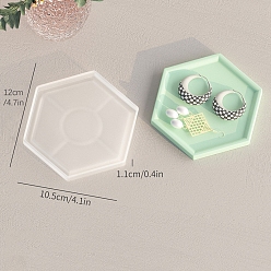 Шестиугольник Сделай сам пищевые силиконовые формы для подставок, изготовление украшений, формы для литья смолы, для уф-смолы, изготовление ювелирных изделий из эпоксидной смолы, шестиугольник, 120x105x11 мм