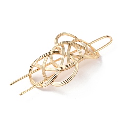 Light Gold Легированные Палочки для Волос, держатель для хвоста с полыми волосами, аксессуары для волос своими руками, крест вокруг, золотой свет, 113x16x1.5 мм