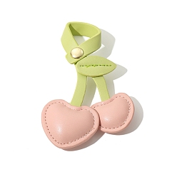 Желто-Зеленый Pu кожаный кулон украшение, сердце, желто-зеленый, 110 мм