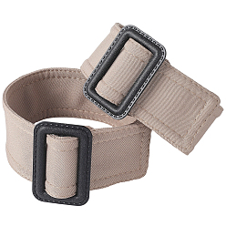 Светло-коричневый 2 шт. полиэстеровые ремни, с пластиковыми пряжками, загар, 395x54.5x8 мм