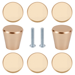 Platinum & Light Gold 10 ручки для ящиков из алюминиевого сплава с конусами, ящик выдвигает ручку, с железным винтом, для дома, кабинет, шкаф и комод, платина и светлое золото, 25x20 мм