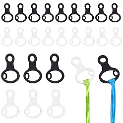 (52) Непрозрачная лаванда Доски для намотки акриловой нити, бобины для ниток, для хранения ниток для вышивания крестиком, форма открывалки для бутылок, разноцветные, 49.5x33.5x2.5 мм, отверстие : 9.5 мм, 2 цветов, 12 шт / цвет, 24 шт