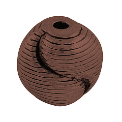 Красная Медь Тибетском стиле сплава твист бусы, без кадмия, без никеля и без свинца, Красная медь, 9.5x9.5x8 мм, Отверстие : 1.5 мм , около 400 шт / 1000 г