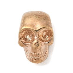Золотой 304 из нержавеющей стали бусы, череп, вакуумное покрытие pvd, золотые, 18x12x10 мм, отверстие : 1.8 мм