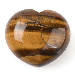 Тигровый глаз Натуральный камень для массажа большого пальца тигровый глаз, сердце карман пальмовые камни, для отдыха, боли, 40~41x45x24~26 мм