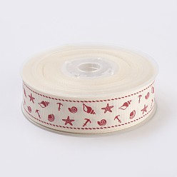 Soie De Maïs Rubans polyester gros-grain, organisme marin, cornsilk, 26mm, à propos de 100yards / roll (91.44m / roll)