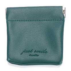 Teal PU Imitation Leather Women's Bags, Square, Teal, 8x8cm