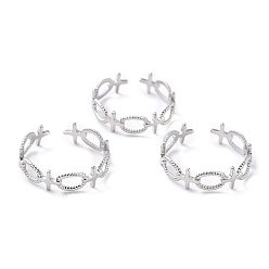 Нержавеющая Сталь Цвет Устойчивые к потускнению 304 кольца из нержавеющей стали, манжеты кольца, долговечный, форма символа женского пола, цвет нержавеющей стали, размер США 8 1/2 (18.5 мм), 6 мм