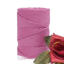 Серо-розавый Пряжа из ткани чинлон, для ручного вязания толстой нити, пряжа для вязания крючком, увядшая роза, 4~5 мм