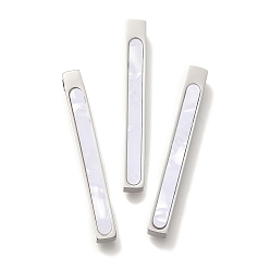 Нержавеющая Сталь Цвет Природные подвески оболочки, 304 подвески-кубовидные из нержавеющей стали, цвет нержавеющей стали, 34x4x4 мм, отверстие : 2.5 мм