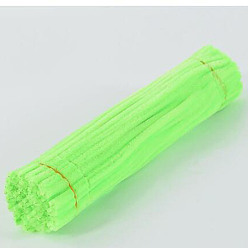 Linen DIY Plush Sticks, with Iron Core, Pipe Cleaners, Kid Craft Material, Linen, 295x6mm, 100pcs/set