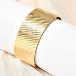 Настоящее золото 18K 304 из нержавеющей стали манжеты браслеты, широкие браслеты для женщин, ионное покрытие (ip), реальный 18 k позолоченный, внутренний диаметр: 2-3/4x2-1/4 дюйм (6.85x5.8 см)