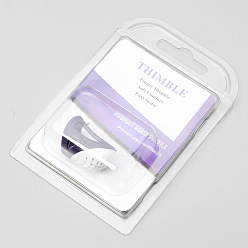 Лиловый Силиконовый наперсток для защиты пальцев, швейные инструменты, сирень, 27x18 мм