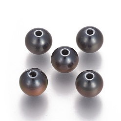Non-magnetic Hematite Non-magnetic Synthetic Hematite Beads, Round, Mirage Changing Color Mood Beads, 8.5x7.6mm, Hole: 1.8mm